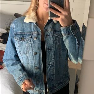Sherpa interior Jean jacket